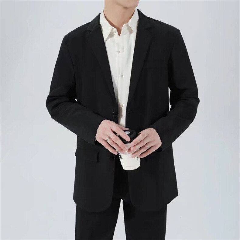 轻商务休闲抗皱免烫小西服男士春秋宽松简约西装夹克外套XD15,男装夹克,星座1116A-2（原606A-1）