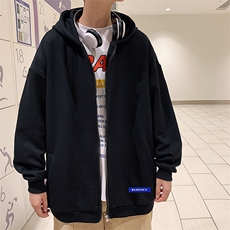 KS21202-P38加绒-P43连帽开衫卫衣男运动外套大码班服，男装卫衣，电商A040
