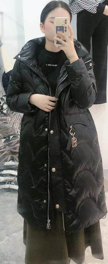 冬装长款，90绒，时尚潮流，其它，她西子