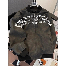 春秋季新款棒球服皮衣外套男士休闲潮复古痞帅美式夹克HH720P65，男装皮衣，星座1013-5