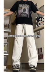 得物品质可二开~改版直筒针织运动卫裤K833特P45控68，男装休闲裤，电商A309