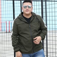 男大码薄款休闲运动夹克外套5032-1_JK356(M-4XLP60A4XL-9XLP70，男装夹克，星座1516-1