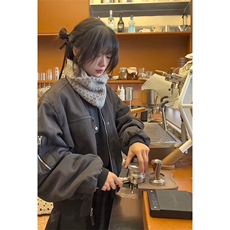 水洗工装牛仔帆布外套夹克加棉服，男装工装外套，星座617C