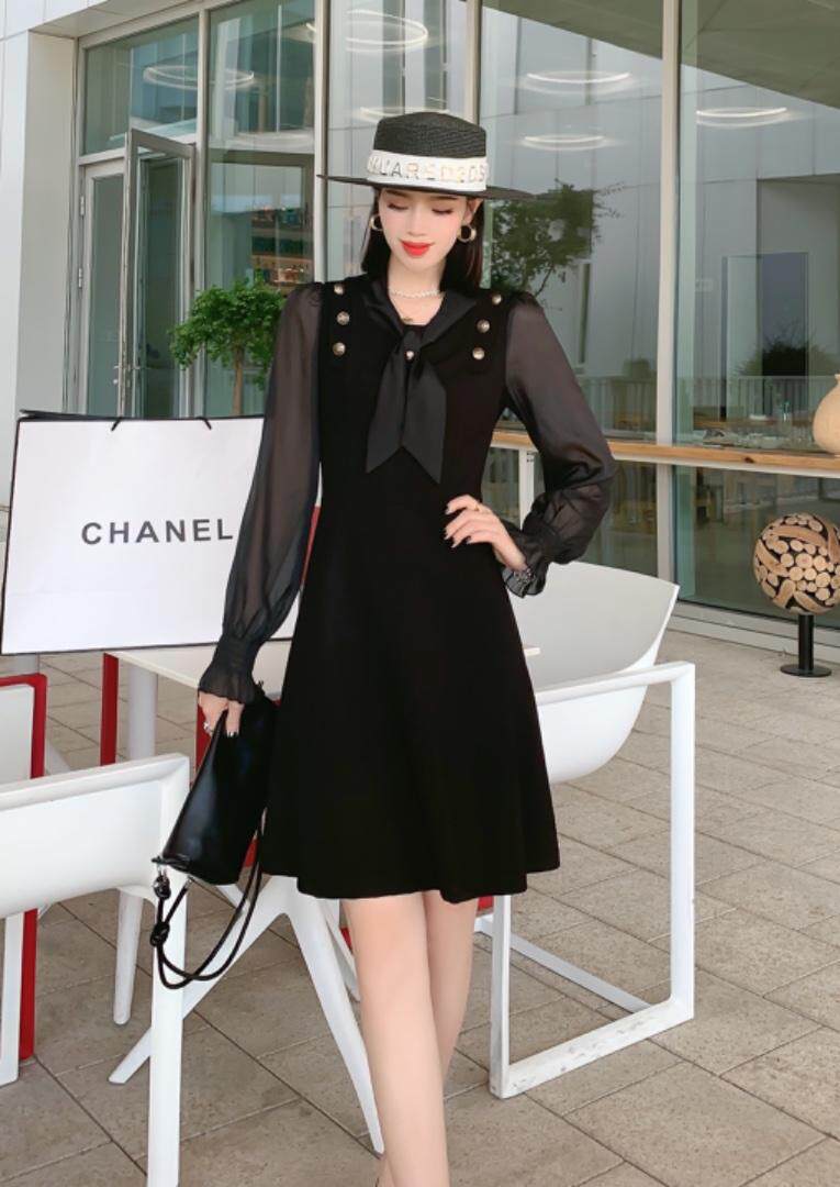 秋冬打底连衣裙，女装连衣裙，蕃米莉