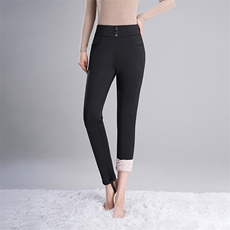 秋冬新款女士羽绒裤修身百搭保暖加厚长裤613B-K506-P55，男装棉裤，星座613B