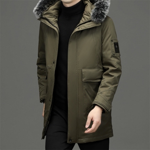 BEYR806钱塘2020-2中年男士冬季厚款中长款时尚休闲羽绒服P313