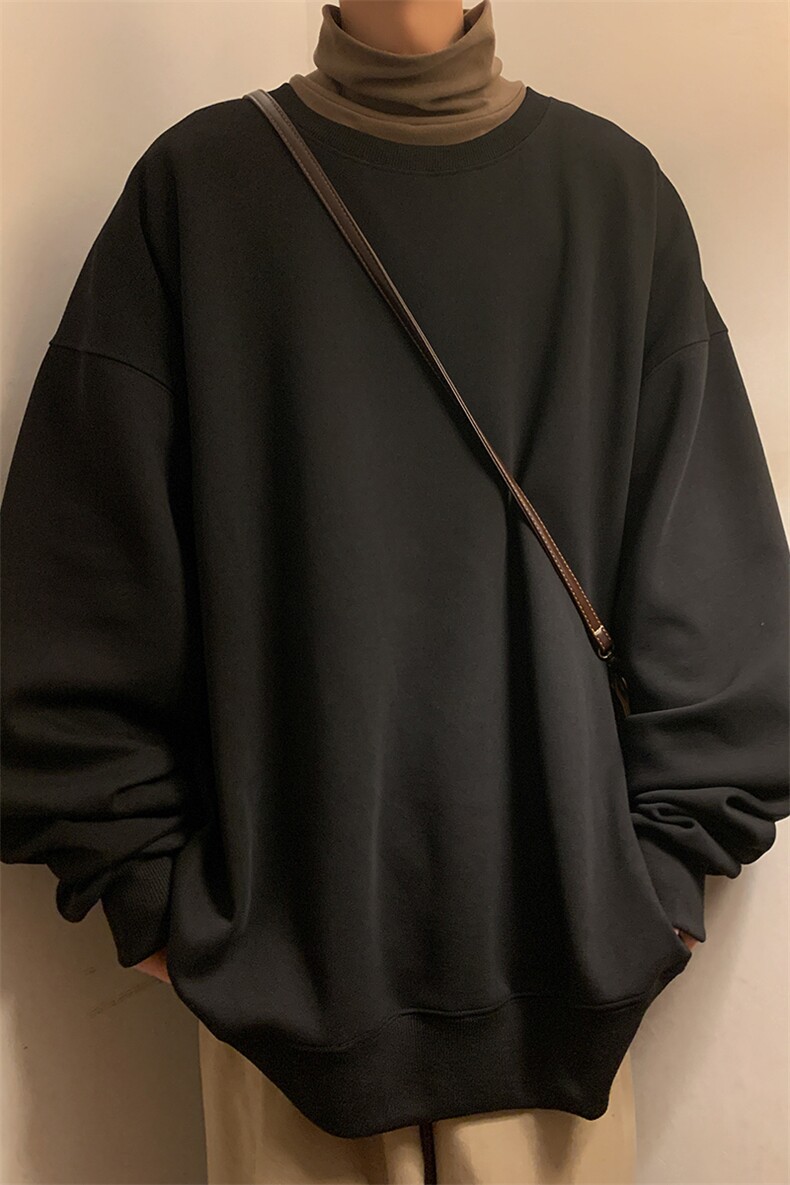 美式复古大码上衣男士休闲320克重磅打底衫华棉卫衣W402-特P22,男装T恤,电商A001-1