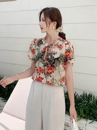 新款花上衣，女装，红利秀雅