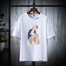 夏季短袖男休闲圆领时尚印花纯棉短袖T恤DS-A158货C2716，男装T恤，星座313B-2
