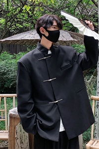 风成分96%聚酯纤维4%氨纶,金属搭扣西服男XF77858P85控138图片