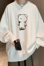 半高领毛衣男士大码针织衫男毛线衣男M18339-P45加绒款-P65，男装针织衫/毛衣，电商A040