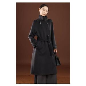 秋冬季纯山羊绒保暖翻领显瘦长款高级感长款羊绒大衣，女装羊绒大衣，卓冠羊绒