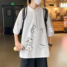 PL57115-P35翻领短袖polo衫男大码胖子半袖t恤男有领保罗衫模特，男装Polo衫，电商A040