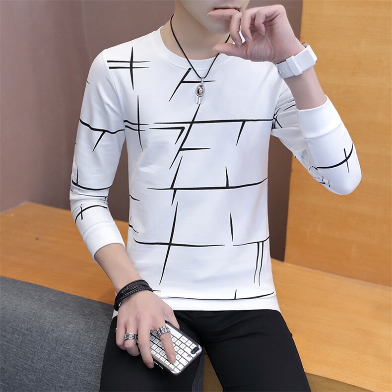 款6622-P38男士t恤长袖卫衣男圆领韩版潮流衣服秋季打底衫,男装T恤,电商D310（原电商305）