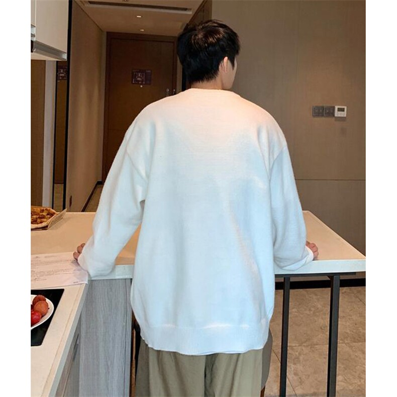 重磅秋冬男女纯色打底针织衫圆领套头半高领毛衣美式复古休闲上衣,男装T恤,电商A486