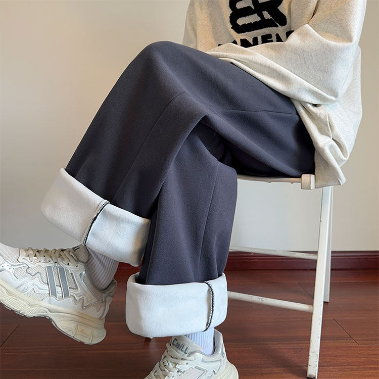 冬季新款德绒保暖加绒加厚宽松百搭休闲裤B315-K878JR-p55控78,男装棉衣,电商B315