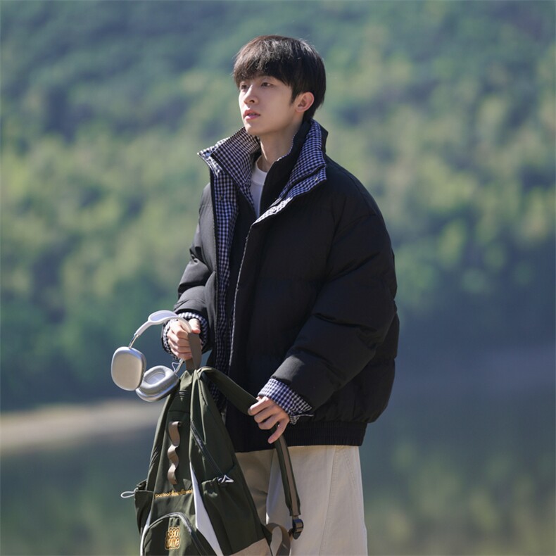 冬季新品得物美式潮流高品质格子加绒加厚棉衣外套棉服MY5566-P88图片