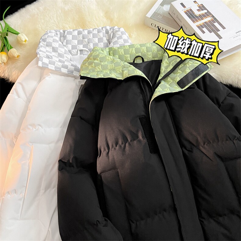 三防料抖音品质现货10W件宽松加绒加厚棉衣外套棉服BM666特P85，男装棉衣，电商A486