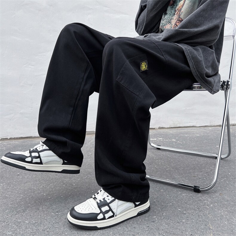 工装裤男2024新款日系cityboy潮流休闲长裤直筒阔腿裤K5669-P38,男装休闲裤,星座512-4