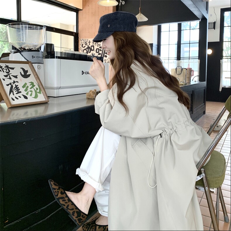 25秋季【新品】韩版宽松休闲风衣5520-P205-K299，女装风衣，2C305