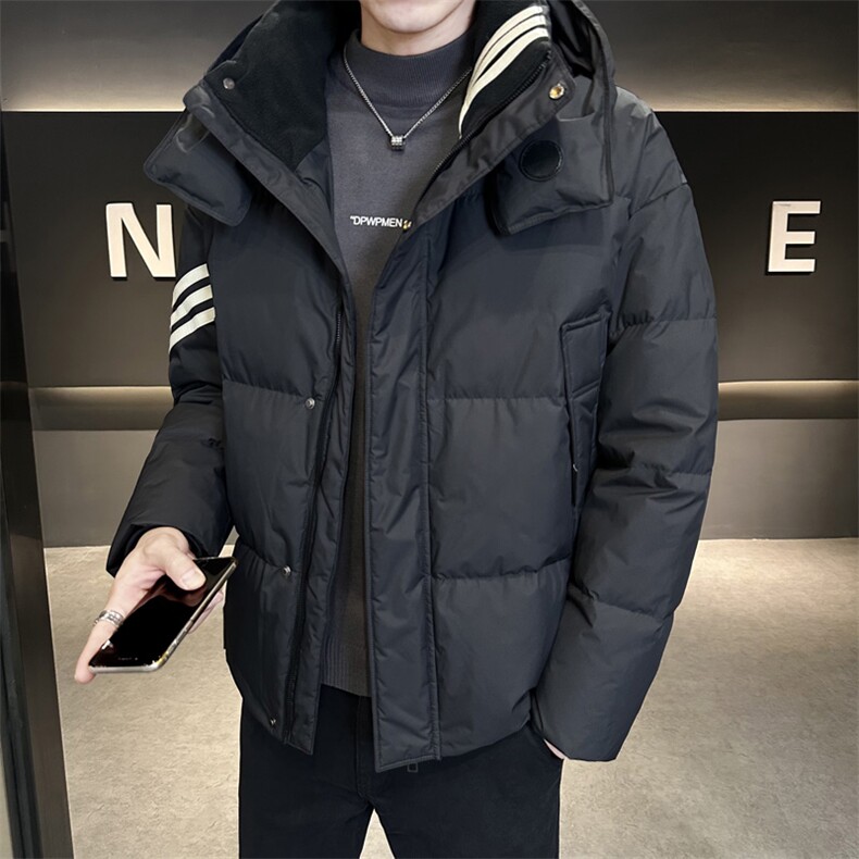 冬季新款连帽羽绒服男 短款韩版面包服保暖羽绒外套Y35301-P225图片