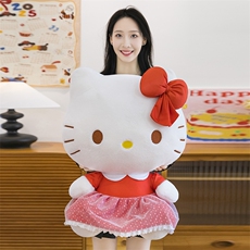 蝴蝶结凯特猫潮流床上伴侣摆件