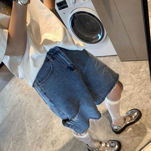 刀割牛仔中裤，女装，XTZ style