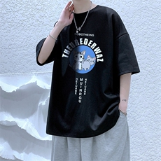 纯棉短袖t恤男大码半袖打底衫宽松体恤衫，男装T恤，星座410-7