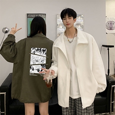 麂皮绒夹克男大码立领褂子外套JK85176-P68加绒款-P78，男装夹克，电商A040