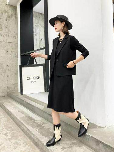 套装马甲两件套，女装职业装，玛谷