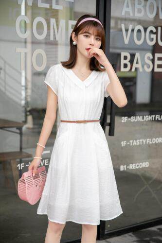 夏季新款气质提花淑女白色连衣裙，女装连衣裙，水锦红