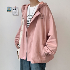JK41072-P85加棉款-P115纯棉连帽夹克男士大码工装夹克男外套男，男装夹克，电商A040