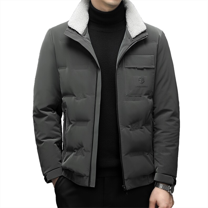 DF22026钱塘2020-2冬季厚款时尚休闲简约中年男士羽绒服P285,男装羽绒服,钱塘207-2