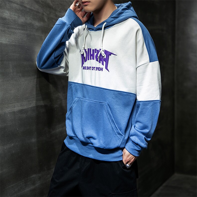 【】A003-HW031-P30秋装新款接拼时尚休闲男装卫衣家乐1,男装卫衣,电商A003