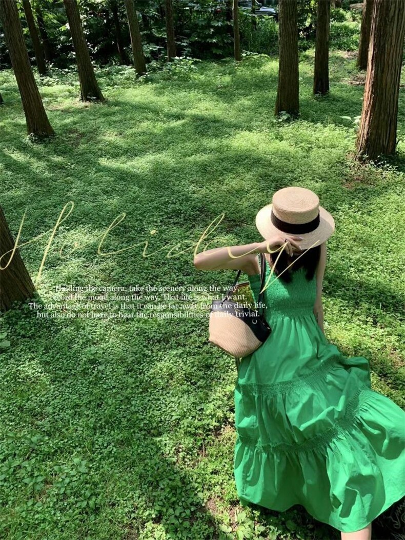吊带连衣裙，女装背心吊带，YMY