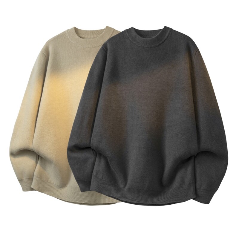 MB5568-JR-3DP42半高领加绒毛衣针织衫内搭毛衣得物品质备大货，男装针织衫/毛衣，星座614