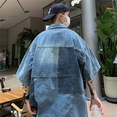 夏季新款衬衫潮流慵懒男方领衬衫P53，男装衬衫，星座1116-2