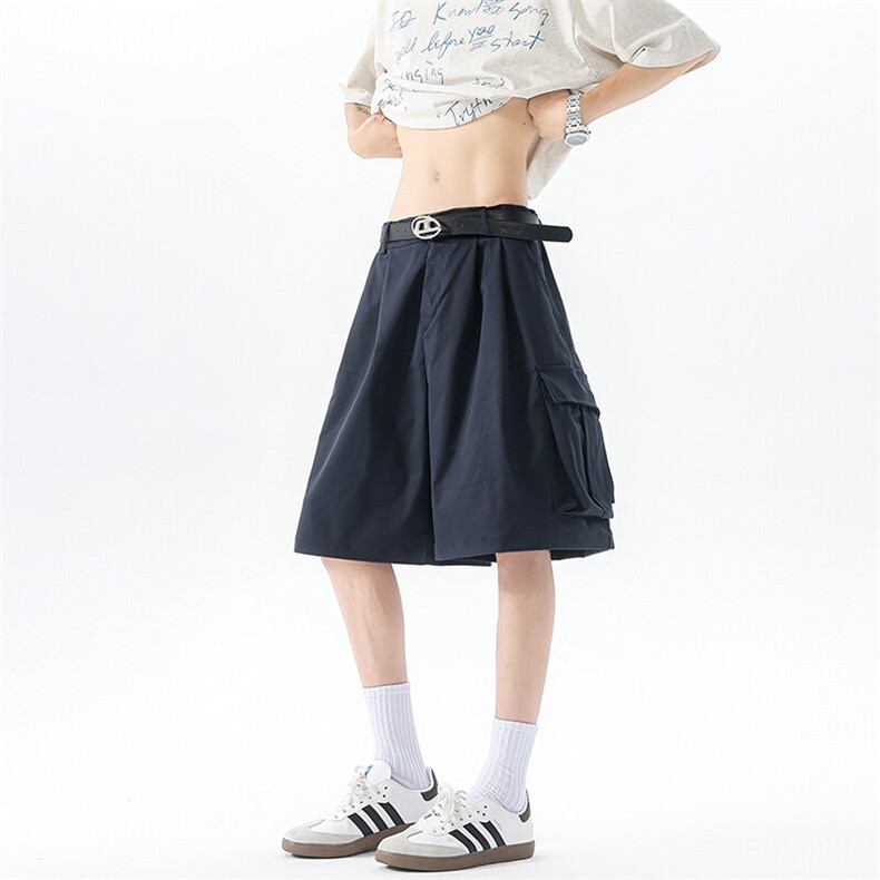 8XL-M工装西装短裤男夏季宽松大码日系痞帅高级五分裤DK26002P48,男装休闲裤,电商B312