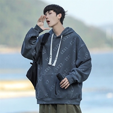 新款男百搭设计感连帽摇粒绒面料CITYBOY风卫衣VE2017-P50控78，男装卫衣，星座717