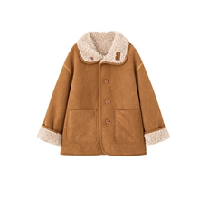 现货！2025冬季新款时尚气质时髦两面穿皮毛外套，女装羊羔毛/颗粒绒，涵墨