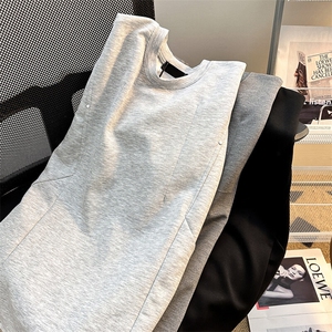 美式复古圆领短袖T恤男女夏日宽松棉上衣服T0511-P35图片