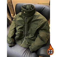 现货主推美式硬汉风复古短款防水工装夹棉外套JK007/P95，男装工装外套，星座205-3