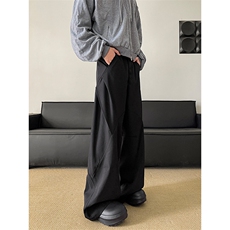 港风cleanfit解构休闲裤西裤微喇长裤A014-DY25017-P60控88，男装西裤，电商A014