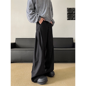 港风 cleanfit解构休闲裤西裤微喇长裤A014-DY25017-P60控88图片