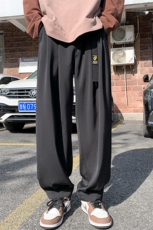特批P40无差价25春季腰带设计感魔术贴阔腿长裤男K1055尺码偏大，男装休闲裤，电商A001