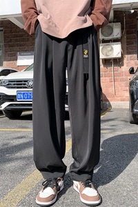 特批P40无差价25春季腰带设计感魔术贴阔腿长裤男K1055尺码偏大图片