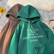 美式复古重磅英文印花连帽卫衣，男装卫衣，星座310A-4