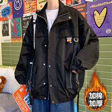 现货7XL-M立领加棉棉衣男冬新款大码慵懒风加厚外套支持各种活动，男装棉衣，钱塘717(原712)
