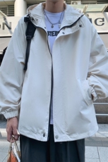港风防水拉链冲锋衣男潮流夹克个性外套J7208-P38【特价】，男装夹克，电商A007