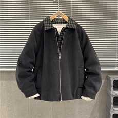 冬季新款加棉假两件拼接潮流轻奢夹克外套男款简约风潮MF388-P95，男装夹克，星座412-3